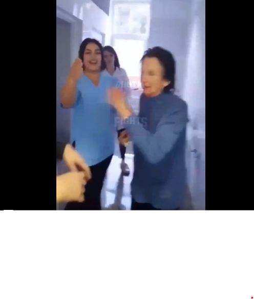 Nurse Slaps and Playing with Old Woman in Nursing Home