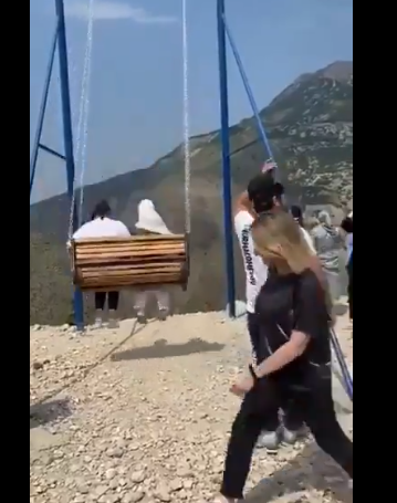 Two young girls embarked on a dangerous ride and narrowly escaped death